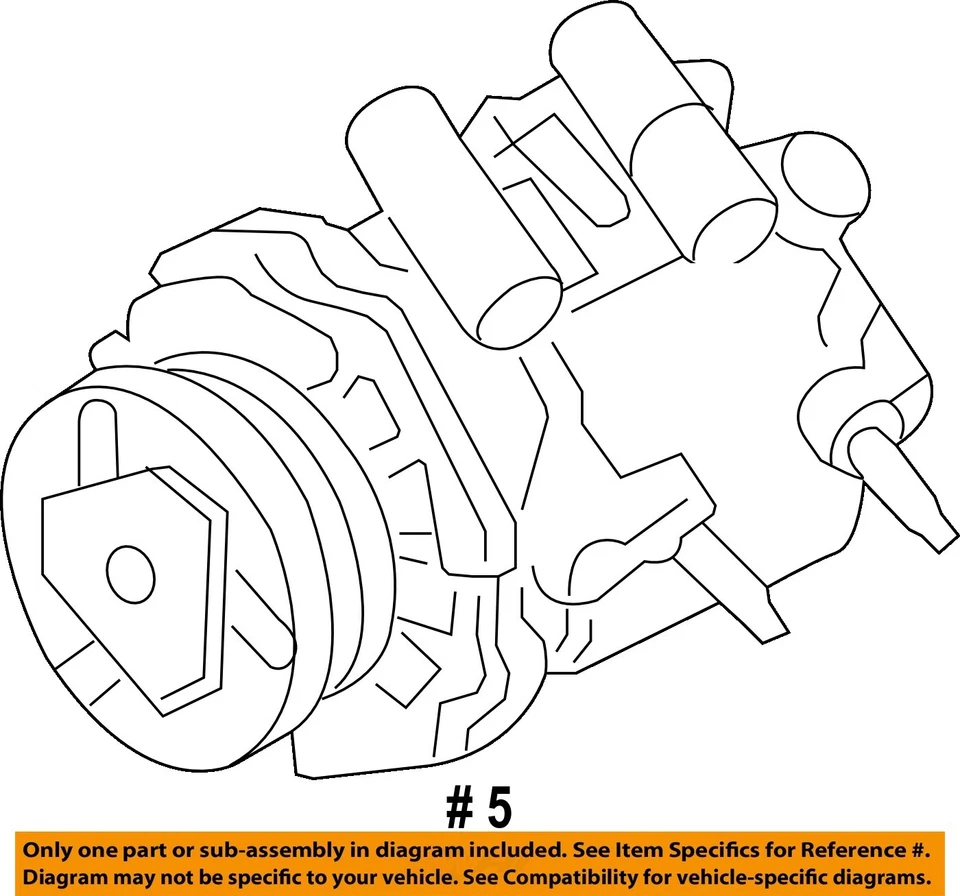 Compresor de aire acondicionado usado se adapta a: Buick Rendezvous 2005 3,6 grado A Foto 4 de 4