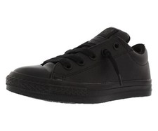 Converse Chuck Taylor All Star Street Ox Leather Unisex/Child Shoes Black/Black