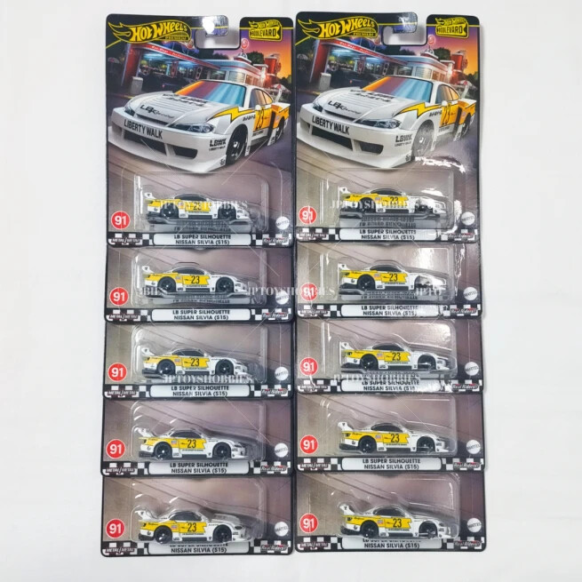 ホットウィール Nissan Silvia S15 10個セット ブールバード Lot of 10 Hot Wheels Boulevard LB SUPER SILHOUETTE NISSAN