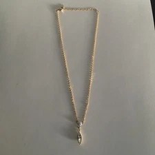 Swarovski Clear Crystal Jewelry IVORY ALL AROUND Necklace Pendant Gold #5022405