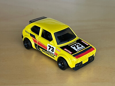 Hot Wheels Spielzeug Auto '73 HONDA CIVIC CUSTOM / MATTEL / COMPACT KINGS / gelb