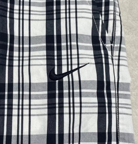 Nike Athletic Dept Shorts Herren Größe 36 weiß schwarz kariert Bermuda - Bild 5 von 11