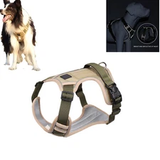 Tactical Dog Harness for M Large Dogs No Pull Adjustable Control Vest Reflective