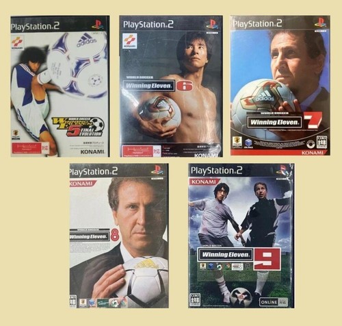 PS2 WINNING ELEVEN 5 6 7 8 9 SET SONY PLAYSTATION2 soccer game Tested
