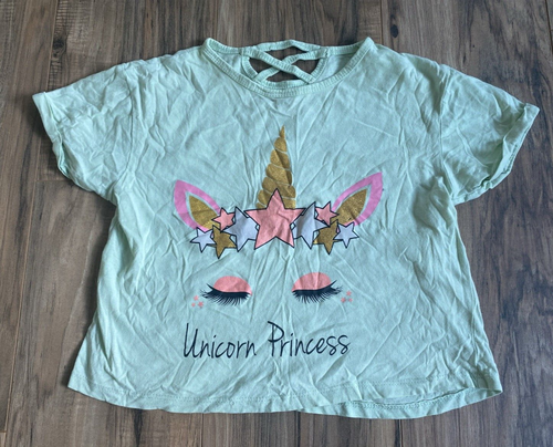 Girls T Shirts Tees Spring Clothing Lot of 6 Tops Unicorn Animals Sz 10 - Picture 9 of 13