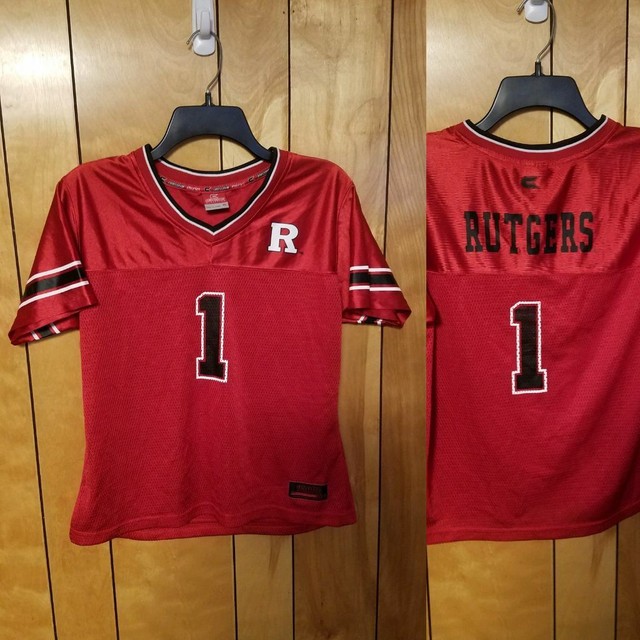 RUTGERS Football Jersey YOUTH KIDS size XL 1 RED Scarlet Knights NCAA