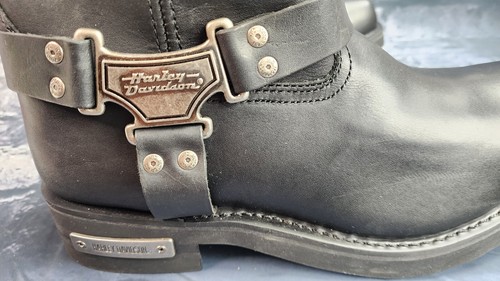 Harley Davidson Mega Harness Hi Boots Black Sz. 14 Wide D91345C Biker - Picture 3 of 24