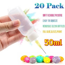 50ml Precision Applicator Bottles, 20Pcs Needle Tip Squeeze Bottle Squeeze