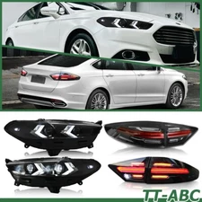 For Ford Mondeo Fusion 2013-2016 LED Sequential Headlight LED Taillight Assembly