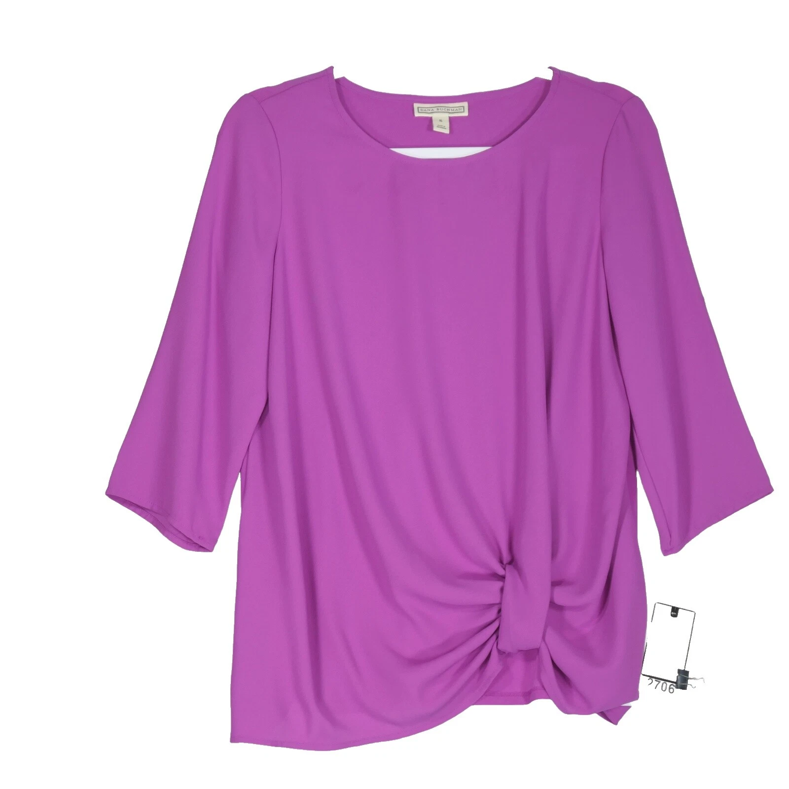 Женские однотонные топы из полиэстера Dana Buchman