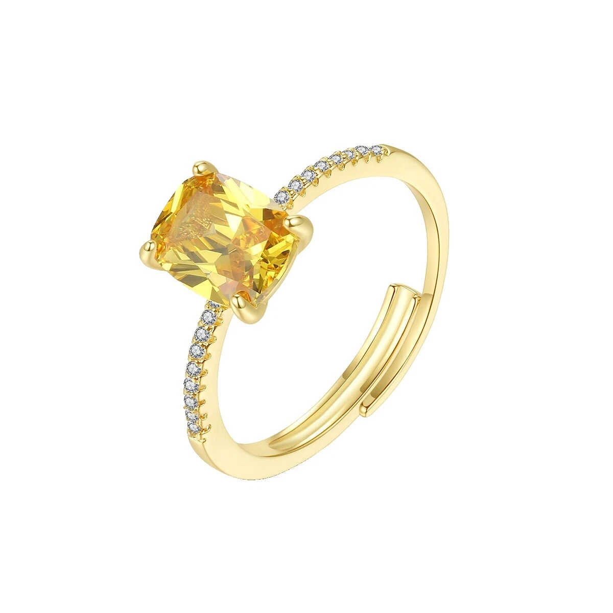 Белые модные медные кольца