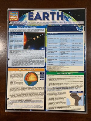 Barcharts Earth Quick Study Guide | eBay