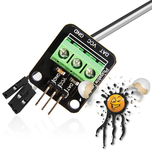 DS18B20 1-wire Messonden Temperatur Sensor AM2301 DHT11 DHT22 Adapter Modul