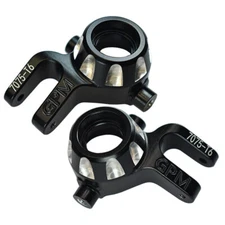 GPM Aluminum 7075-T6 Front Knuckle Arms Black : Traxxas 1/8 4WD Sledge