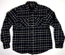 Vintage Plaid Flannel Shirt Great NW Size M 80s Black White Grunge Special 83-85