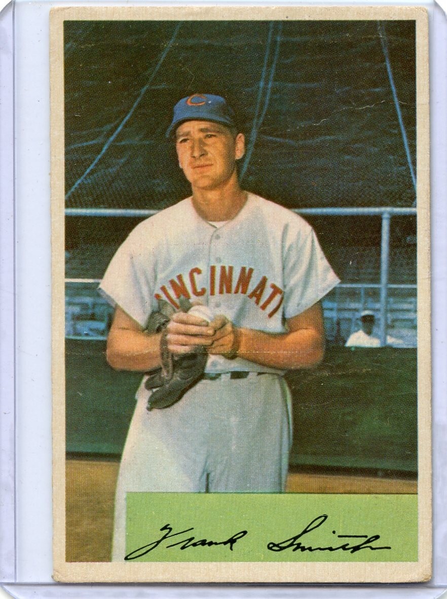 1954 Bowman Frank Smith Cincinnati Reds #188 💥💥🎆 F/G | eBay