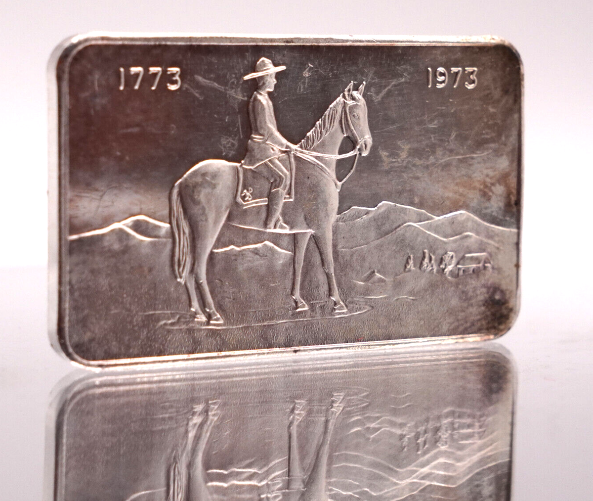 1973 Canadian Mounted Police 200th Anniversary W&H 1oz 999 Silver