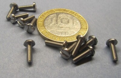 Binding Head Slotted Machine Screw 18-8 Stainless, 2-56 x .312'' Length 500 Pcs