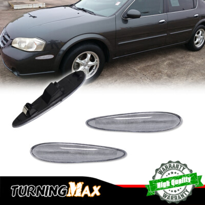 Clear Lens Front Side Marker Parking Light Housings Kit For 2000-03 Nissan Maxim