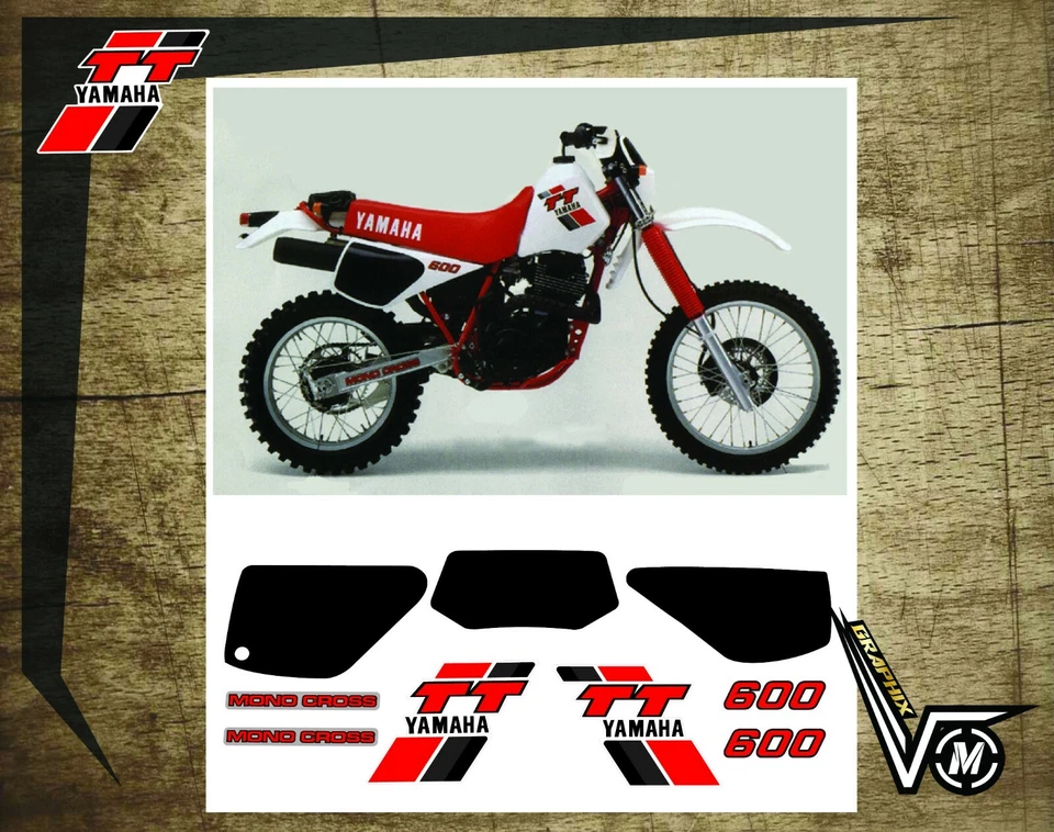 APA KIT replica TT 600 59x 59 X 1984 - 1987 adesivi/grafiche/stickers/decal