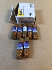 7 Pieces - BUSS FRN-R-5 Amp 250V Fusetron Dual Element Class RK5 Fuses