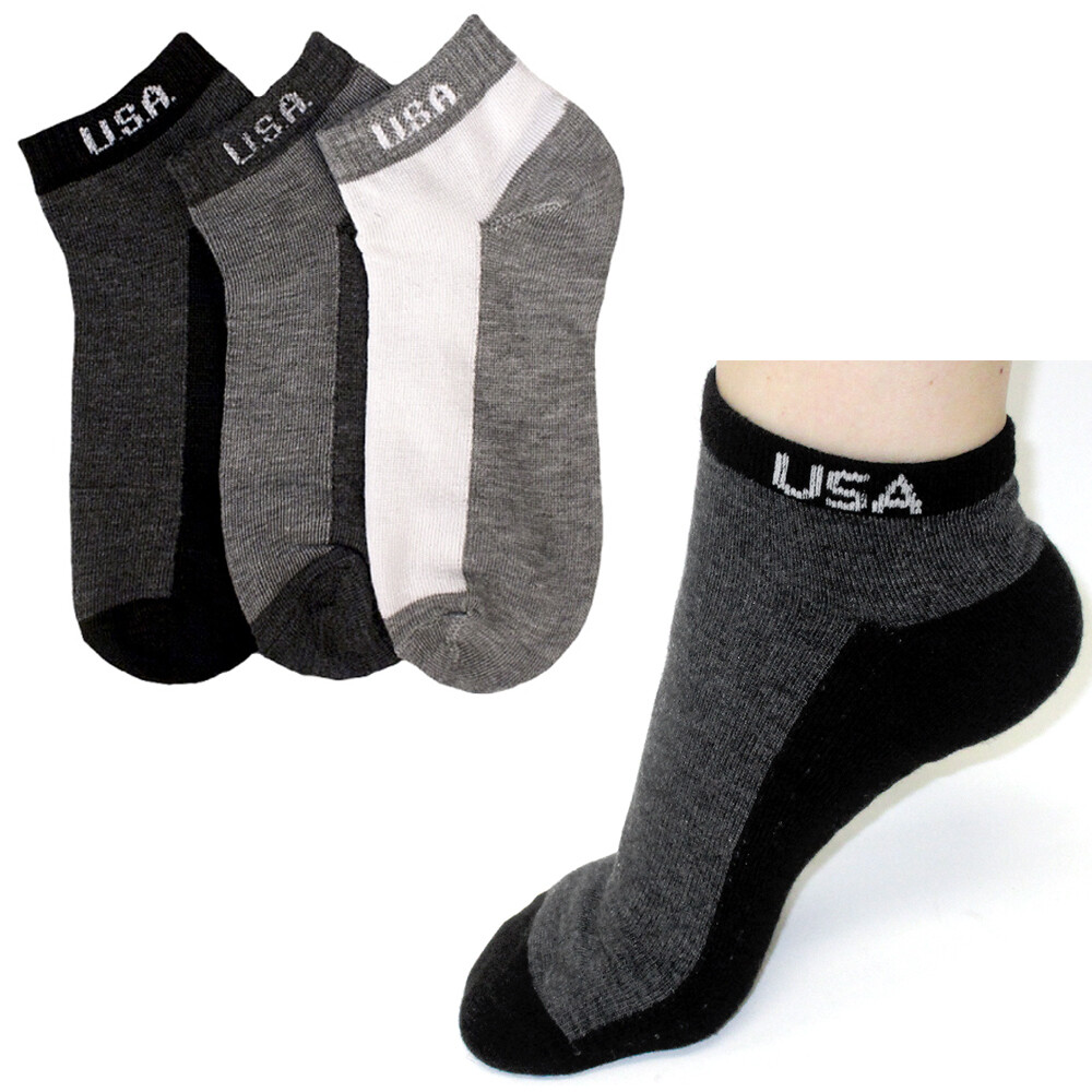 3 Pair Mens Quarter Ankle Socks Crew Women Sports Low Stretchy Size 911