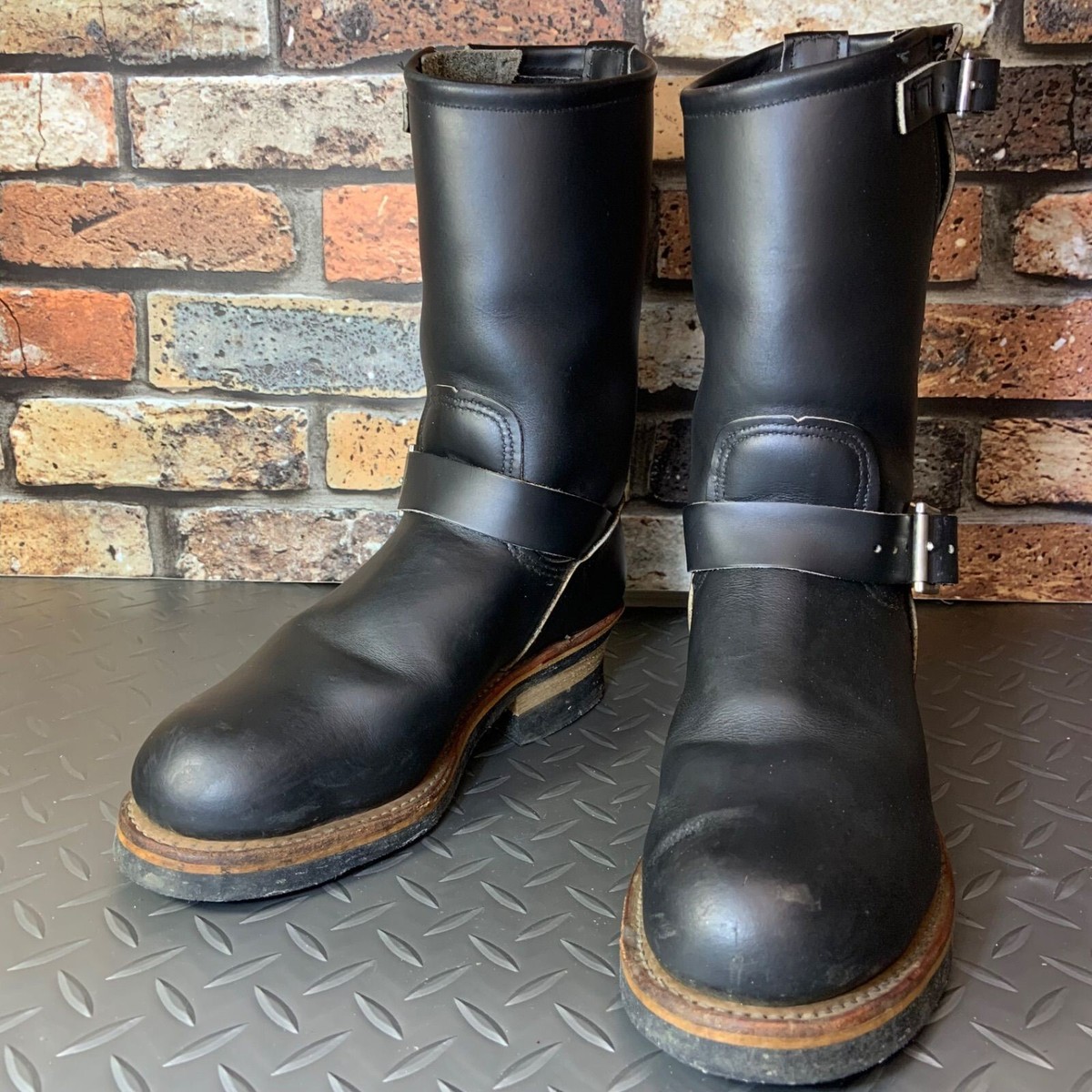 け*ん様 RED WING エンジニア 2268 PT99 US9.5D REDWING 2268 Engineer Boots PT99 US5.5D 23.5cm VINTAGE Red