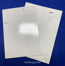 Original a/d/s Owner's Manual & Schematic / R4 Receiver -- #3