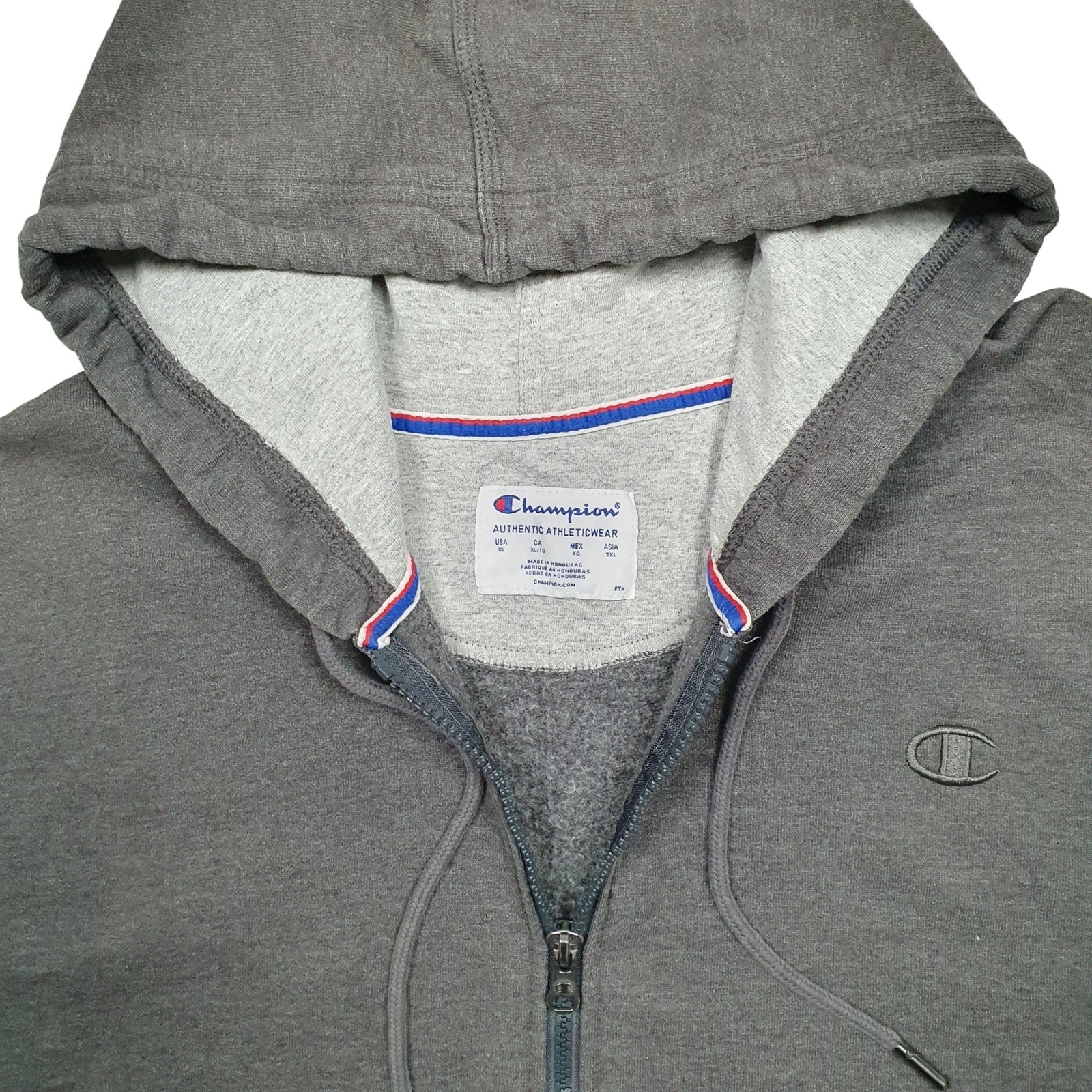 CHAMPION Full Zip Cotton  &  Polyester Jumper Sweatshirt Mens XL image 2