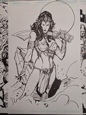 Dejah Thoris Comicart 11x17 By Artist Michael Fulcher