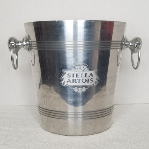 Cubo de hielo Stella Artois cerveza champán asas de aluminio cerveza enfriador de vino