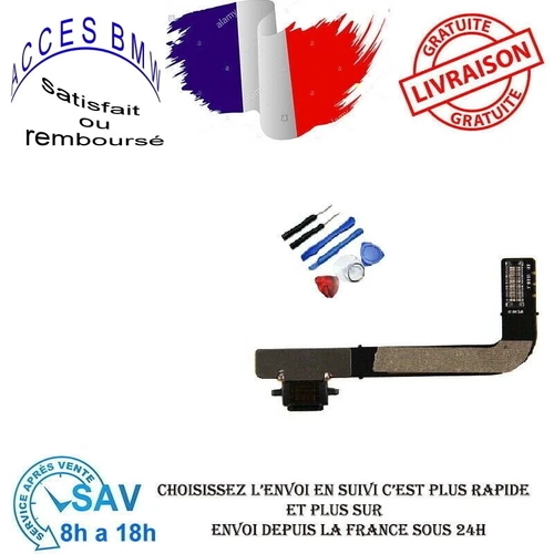 Charging Connector Charging Port Flex Cable Black A1459 iPad 4 + Tools