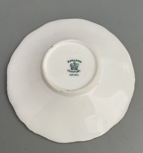 Antique Coalport Demitasse Small Coffee Cup & Saucer Cobalt Blue Batwing 2665 - Picture 14 of 17