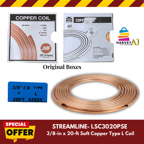 Streamline LSC3020PSE  3/8" 20 ft. Soft Copper Type L Coil