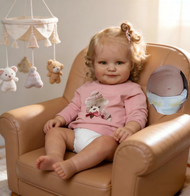 20 Inch Realistic Baby Dolls Girl Toddler,Lifelike Full Soft Vinyl Body Reborn