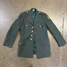 Vintage US Army Men's Uniform Dress 36R Vietnam Era Military Jacket Airborne