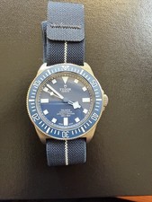 TUDOR Pelagos FXD Blue M25707B/23 Full Set + Hawkrigger Strap
