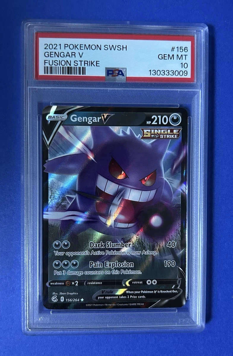 Carte Pokemon Rare Pokmon TCG Gengar V (Fusion Strike 156/264) Holo Ultra  Rare Card - Ungraded, Excellent