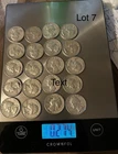 20 Washington silver quarters.$5 face value.50s@60s.good condition.90%silver.