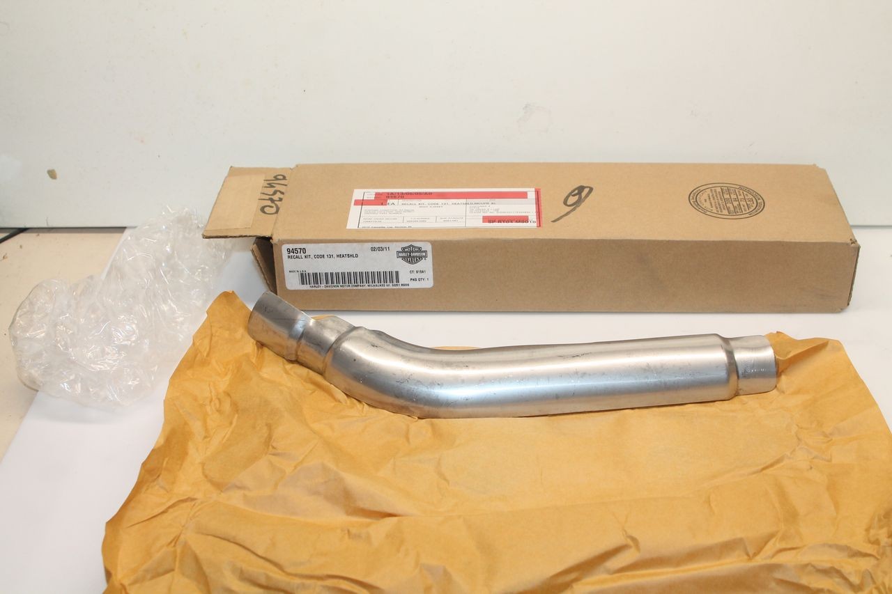 Pare-chaleur de collecteur moto Harley Davidson Sportster échappement chrome d'origine 94570