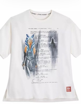 Disney Star Wars Ashley Eckstein  T-Shirt Ahsoka Vader Script Womens 2X NWT