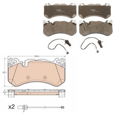 TRW GDB1977 Bremsbeläge Achssatz mit Verschleißsensoren für AUDI MERCEDES-BENZ