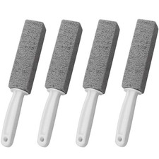 4 Pack Toilet Pumice Stone with Handle Pumice Stone Toilet Bowl Cleaner Pumic...