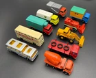 1960s Lesney Matchbox Construction Vehicles Lot - HATRA, Drott, Cement Mixer...
