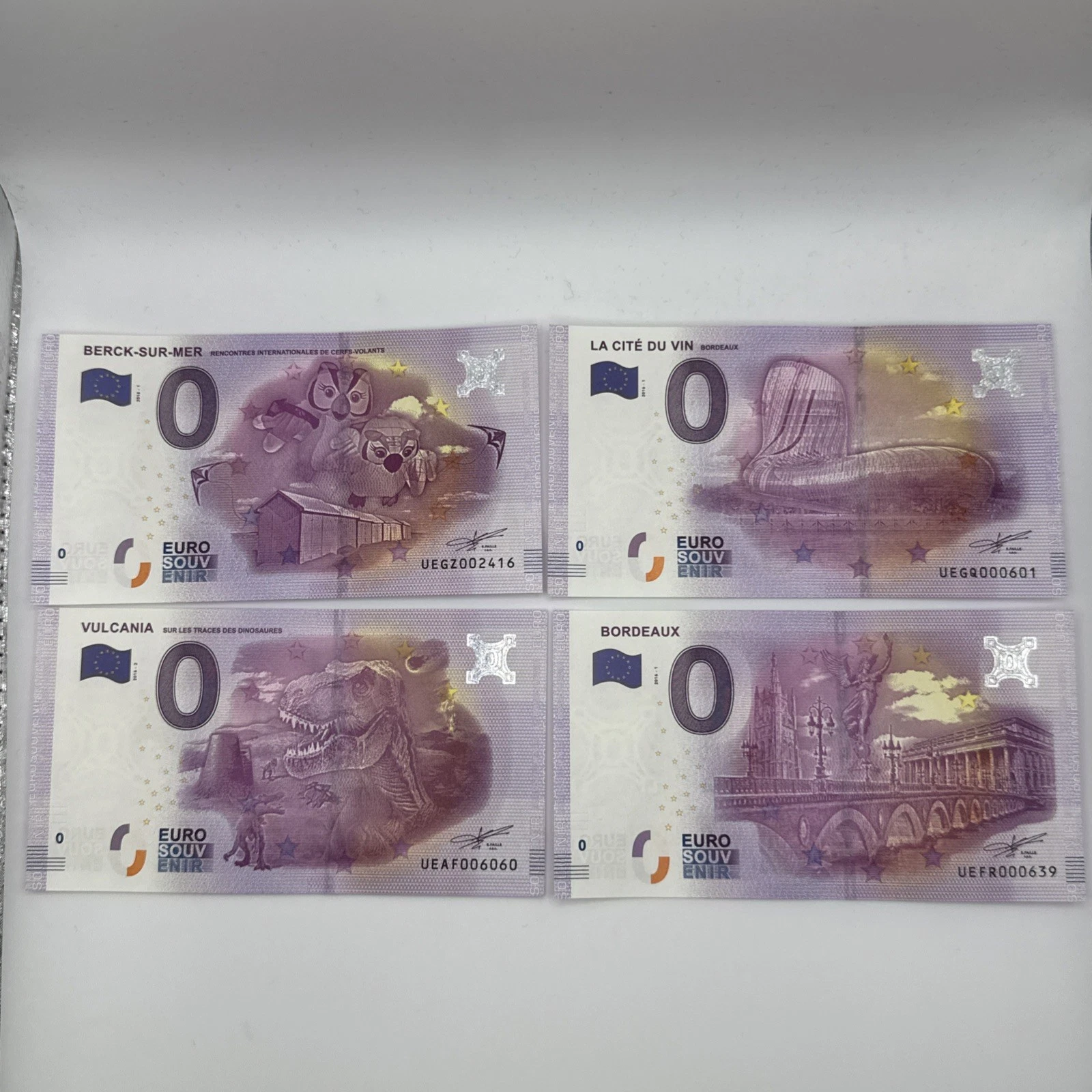 Billet  Zéro 0 € Euro Touristique / Souvenir 2016