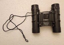 Tasco 10x25 Compact Binoculars Model #168RBD Excellent condition 4.5" Tall