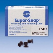 SHOFU Super Snap Composite Finishing  Polishing 50 Disc Pack L507 BLACK COARSE