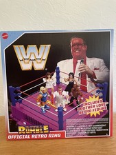 Mattel WWE Retro Purple Royal Rumble Ring With Brother Love Figure 
