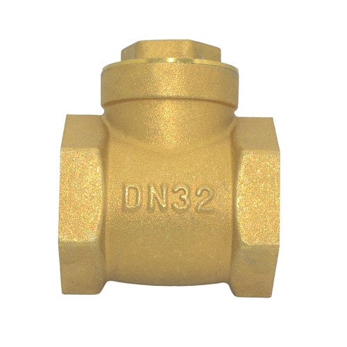 1-1/4 inch NPT Threaded Brass Swing check Valve non-return one way for water oil
