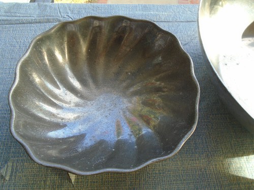 Bowl Set 5 Wilton Fluted 9” 7” 5” Silver Tone Metal - Picture 2 of 8